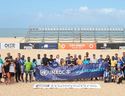 UNAOC and The Beach Soccer Foundation host transformative clinic at Euro Winners in Nazaré